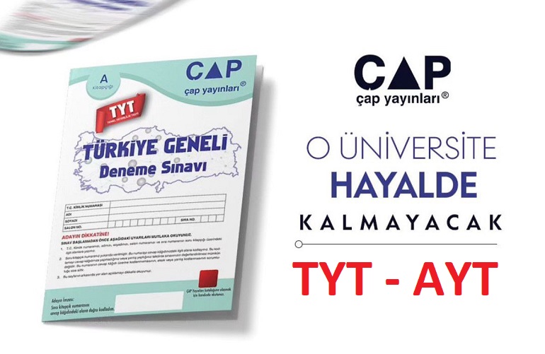 Çap TYT AYT Deneme PDF ve Cevap Anahtarı 2024 (Türkiye Geneli)