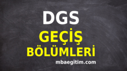 DGS Geçiş Bölümleri 2020 DGS Geçiş Yapılacak Bölümler PDF