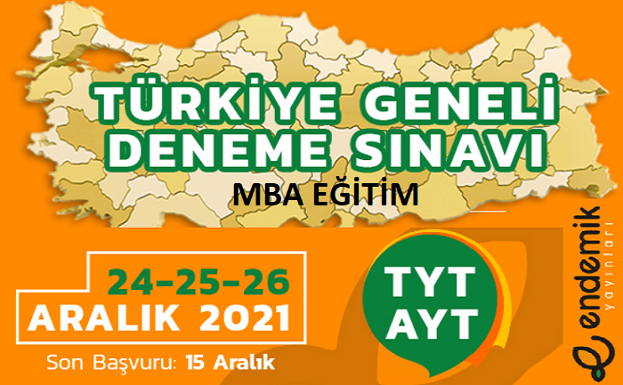 2021-2022 Endemik Türkiye Geneli TYT-AYT Deneme Sınavı-1