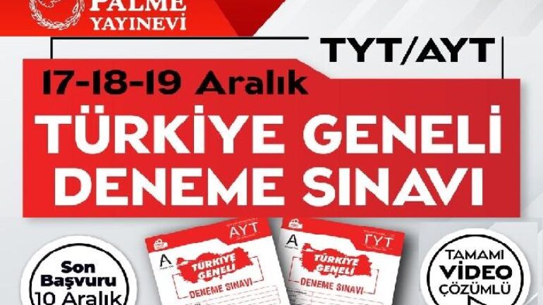 2021-2022 Palme Türkiye Geneli TYT-AYT Deneme Sınavı-1