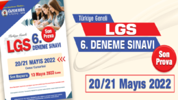 2022 Özdebir LGS-6 Son Prova Türkiye Geneli Cevap Anahtarı