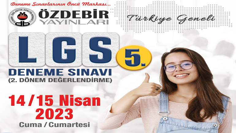14-15 Nisan 2024 Özdebir Türkiye Geneli LGS 5 Cevap Anahtarı